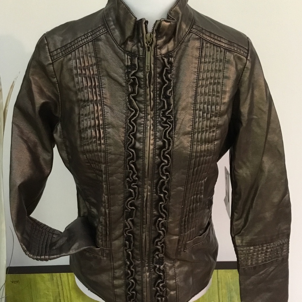 NWT $110 Paper Denim & Cloth faux leather jacket.